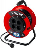 Удлинитель силовой на катушке 50 м ПВС-215 ЗУБР 55103-50