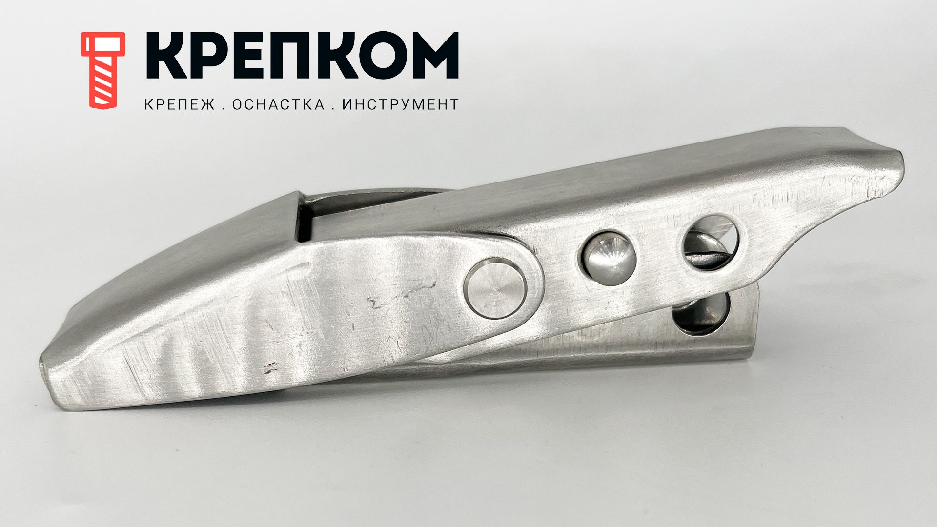 Защелка с блокировочным механизмом L=125 B210C-2, нержавеющая сталь А2 - фото