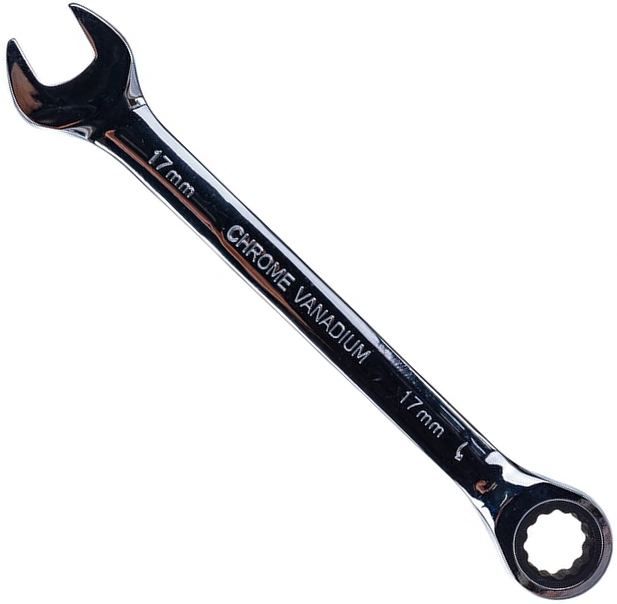Ключ комбинированный трещеточный 17 мм Matrix 14810, хромованадиевая сталь - фото