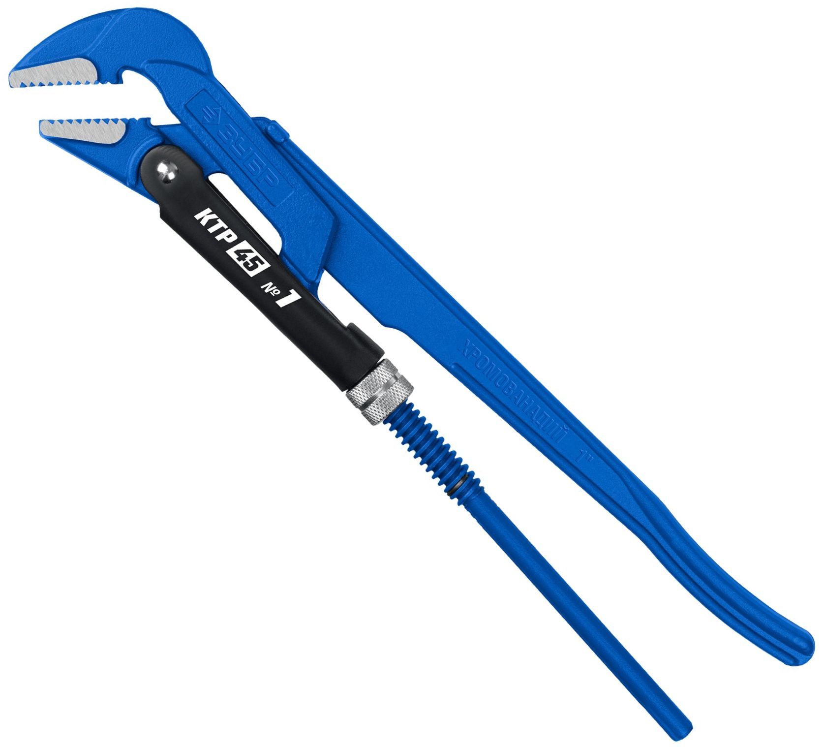 Изображение товара Ключ трубный угловой 45° ЗУБР КТР-45 №1 для труб и газопроводов 40 мм