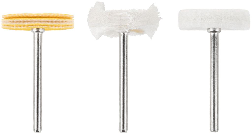 Круги полировочные 25 мм FIT 36920, 3 шт - фото