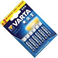 Батарейки щелочные AAA Varta High Energy, 4+2 шт в блистере
