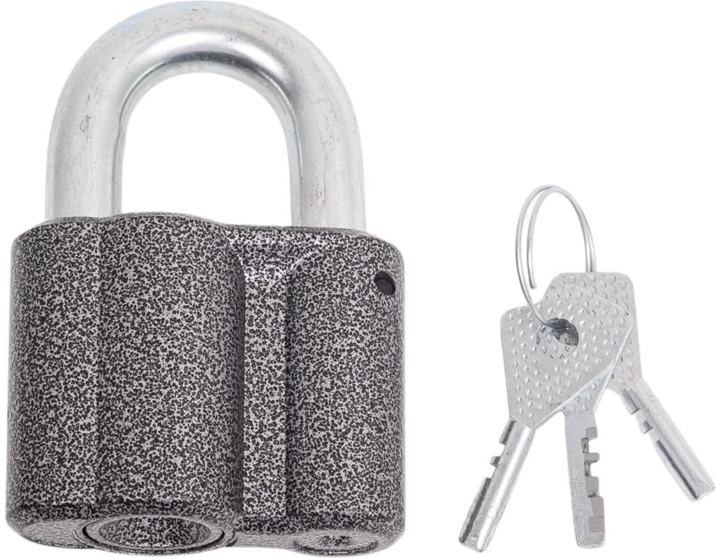 Замок навесной дисковый усиленная дужка ВС2М1 с финским ключом ЧАЗ 37220-1 - фото