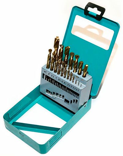 Изображение товара Набор сверл по металлу 1-10 мм 19 шт FTools Н1905 титан