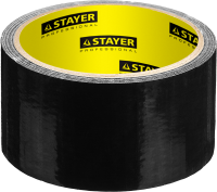 Лента армированная черная 48 мм Professional Stayer