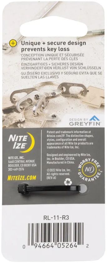 Брелок для ключей Nite Ize Keyring Microlink RL-11-R3, нержавеющая сталь - фото