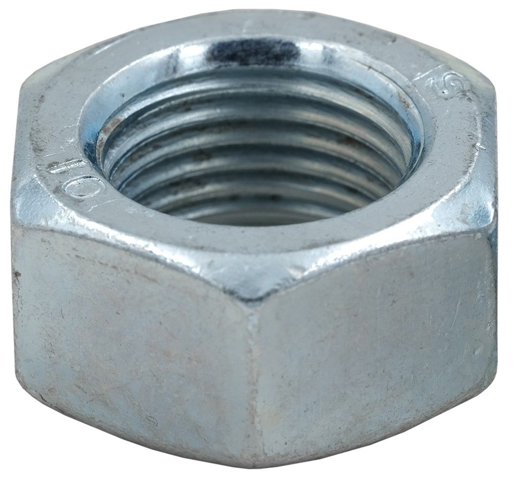 Гайка высокопрочная мелкий шаг М12х1,5 DIN 934, класс прочности 10, оцинкованная сталь - фото
