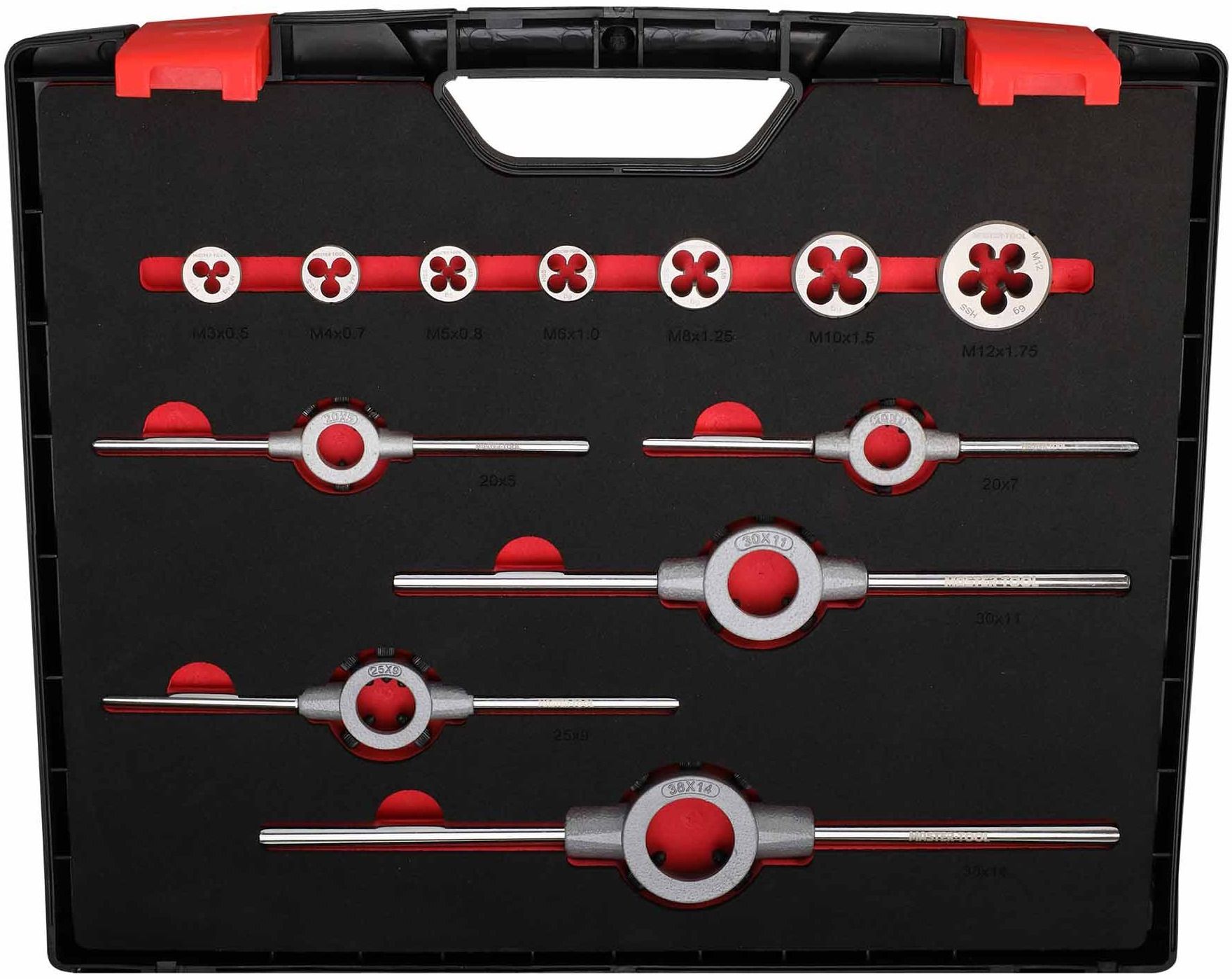 Резьбонарезной набор M3-M12 HSS-G Master-Tool 1014901010002, 45 предметов - фото