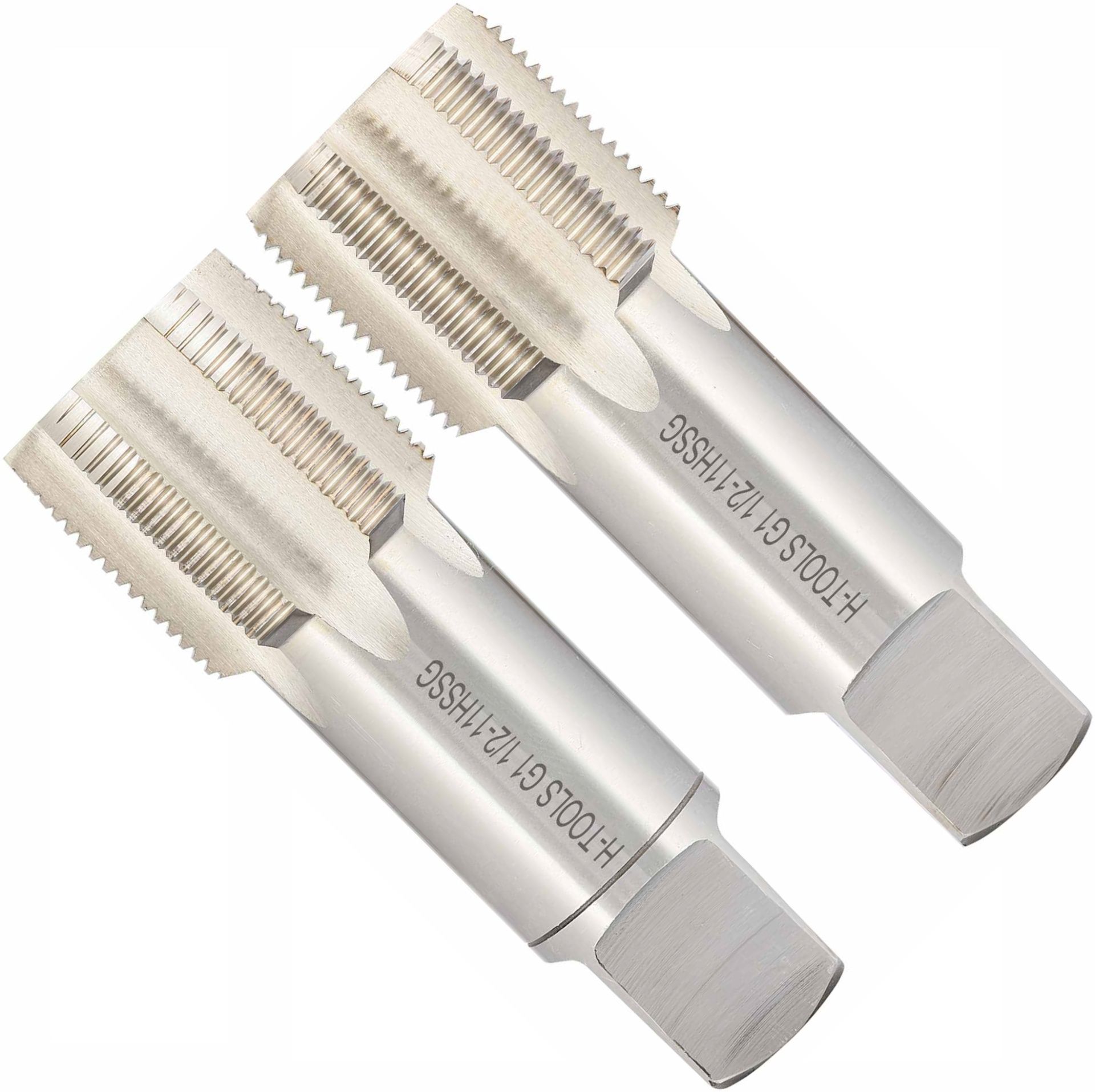 Метчик ручной G 1 1/2"-11 DIN 5157 HSS-G H-Tools 25342HT, трубная резьба G, комплект - 2 шт - фото
