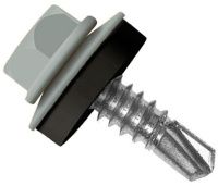 Саморез кровельный со сверлом 5,5х19 RAL 7037 серый пыльный