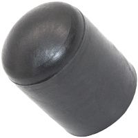 Заглушка 18 мм наружная для круглых труб НСЧК, пластик, черная (RAL 9005)