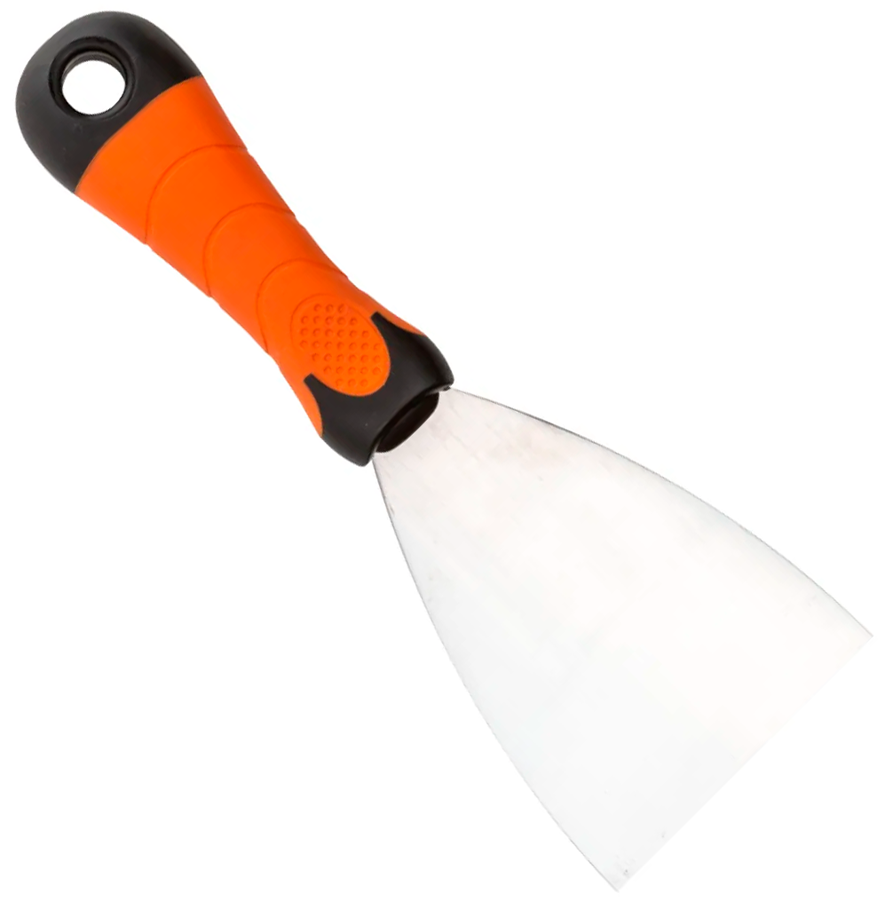 Шпатель 80 мм нержавеющая сталь 2К-ручка Master Color 30-2608 - фото