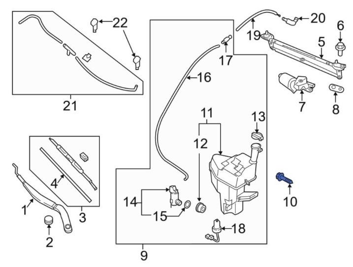 Болт шестигранный М6х1х25 мм с шайбами SN-10153 - фото