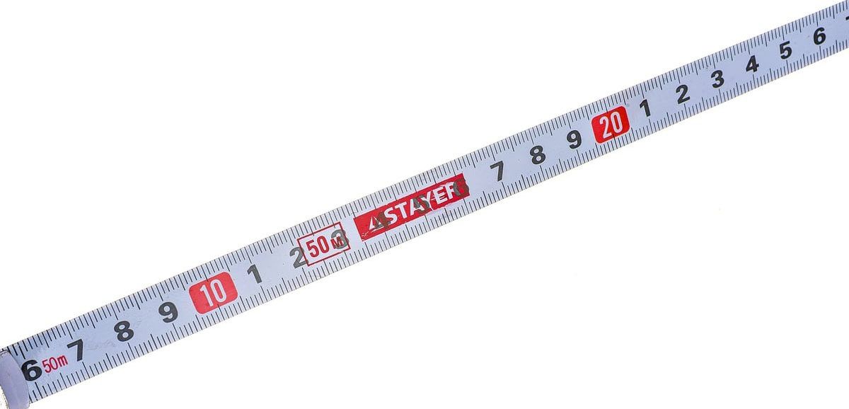Лента мерная геодезийная стальная 50 м STAYER Racer 2-34186-050 - фото