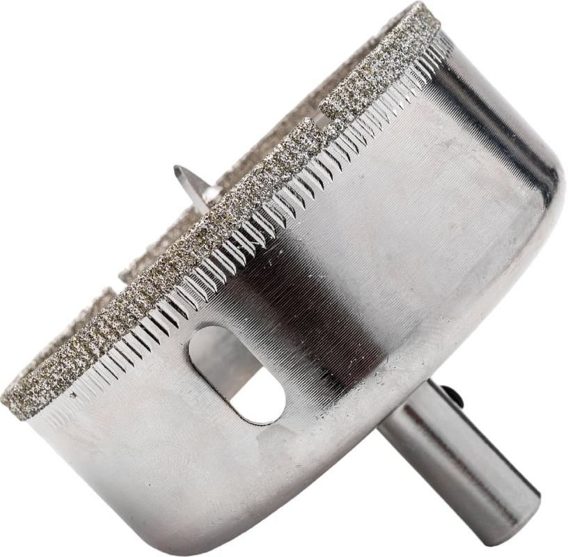 Коронка алмазная с центровочным сверлом по керамограниту, стеклу, керамике и мрамору, мокрый рез, ц/х Messer DIY - фото