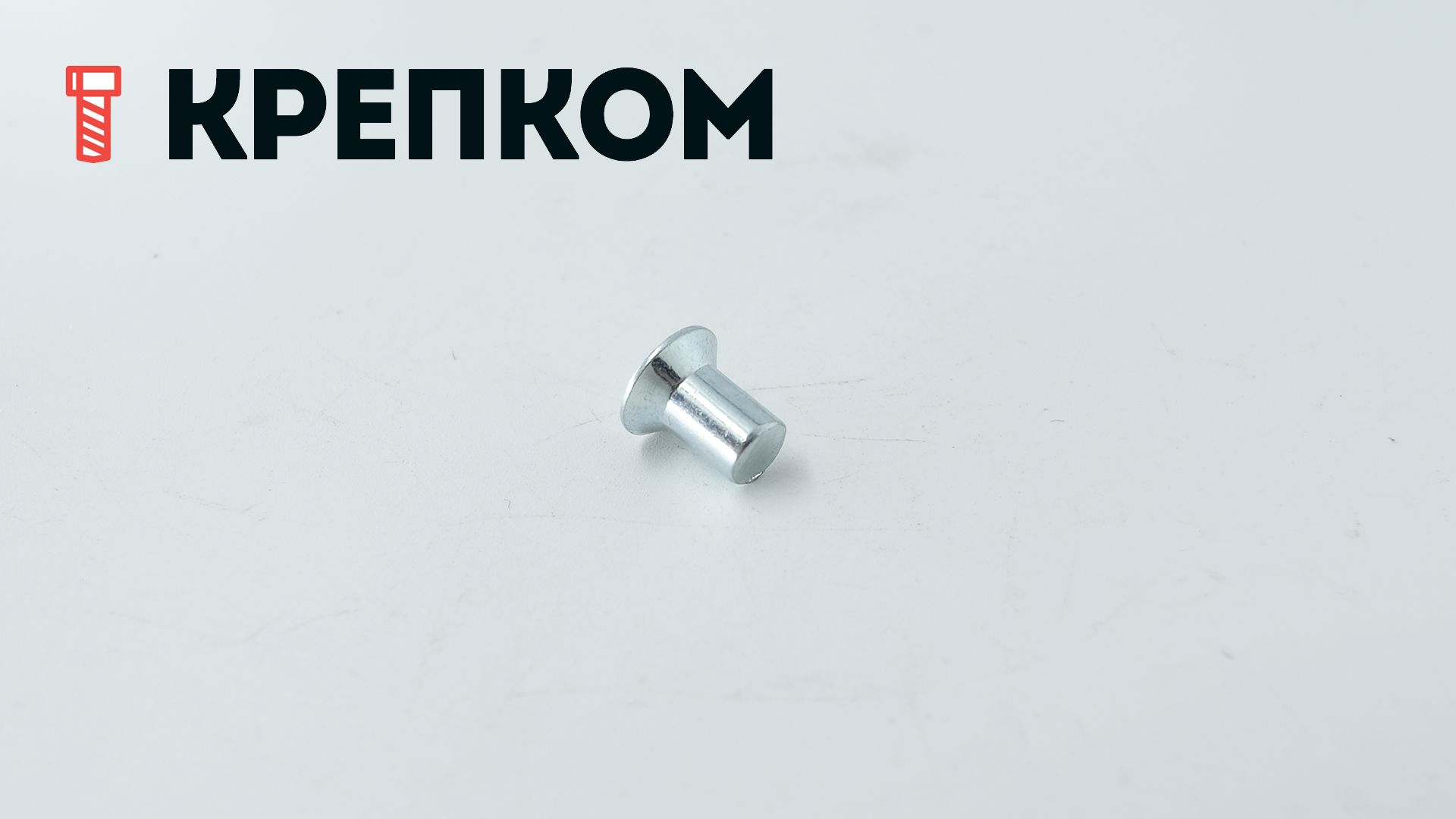 Заклепка под молоток с потайной головкой 6х10 мм DIN 661, оцинкованная сталь, 100 шт - фото