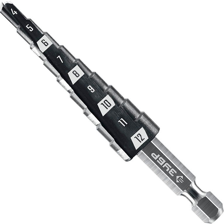 Сверло по металлу ступенчатое, хвостовик 1/4" ЗУБР, сталь Р4М3 - фото