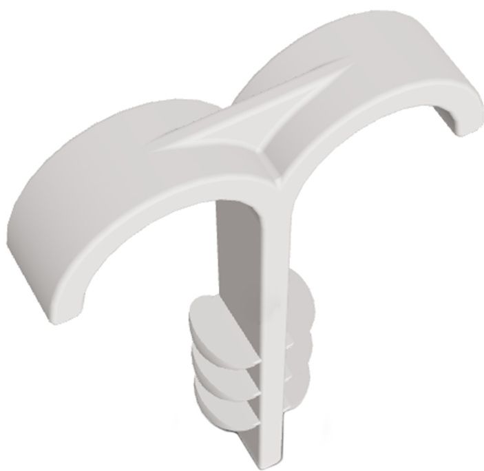 Дюбель-хомут вставной Т-образный DSS 20-25 с двойной скобой для кабелей Schnabl 30240 - фото