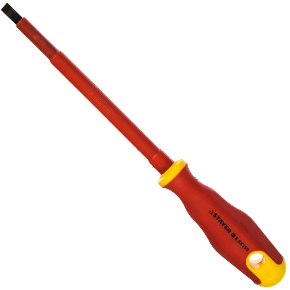 Отвертка шлицевая диэлектрическая SL6,5х150 мм Stayer Electro 25141-06-15_z01 - фото