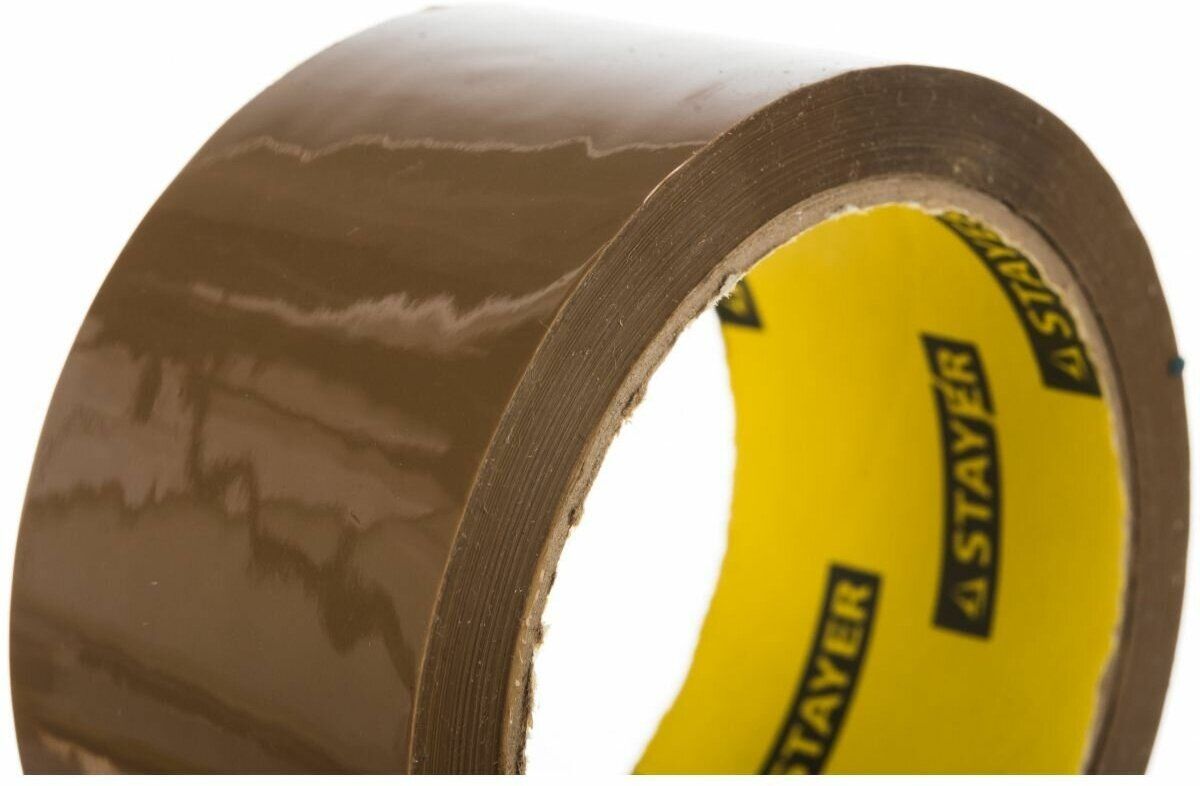 Лента клейкая упаковочная (скотч) 48х0,045 мм 60 м Stayer MaxTape 1207-50, коричневая - фото