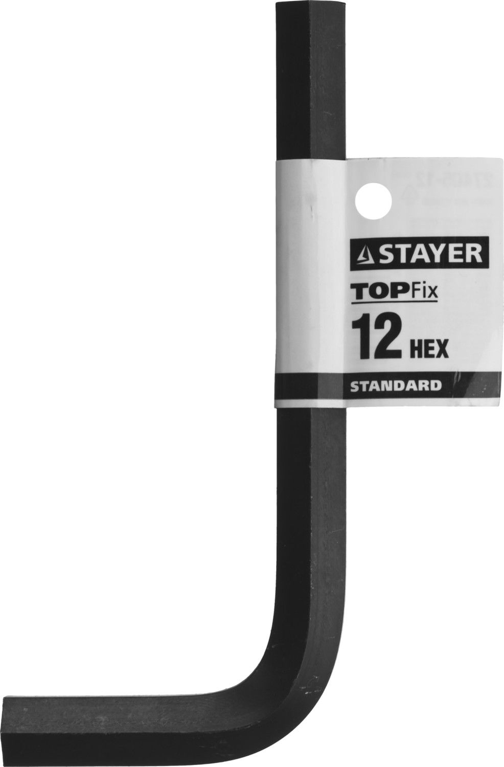Изображение товара Ключ имбусовый шестигранный Hex 12 мм Stayer Standart 27405-12, инструментальная сталь