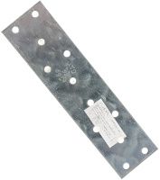 Крепежная пластина 155х40х2 мм GAH ALBERTS 337704, оцинкованная сталь