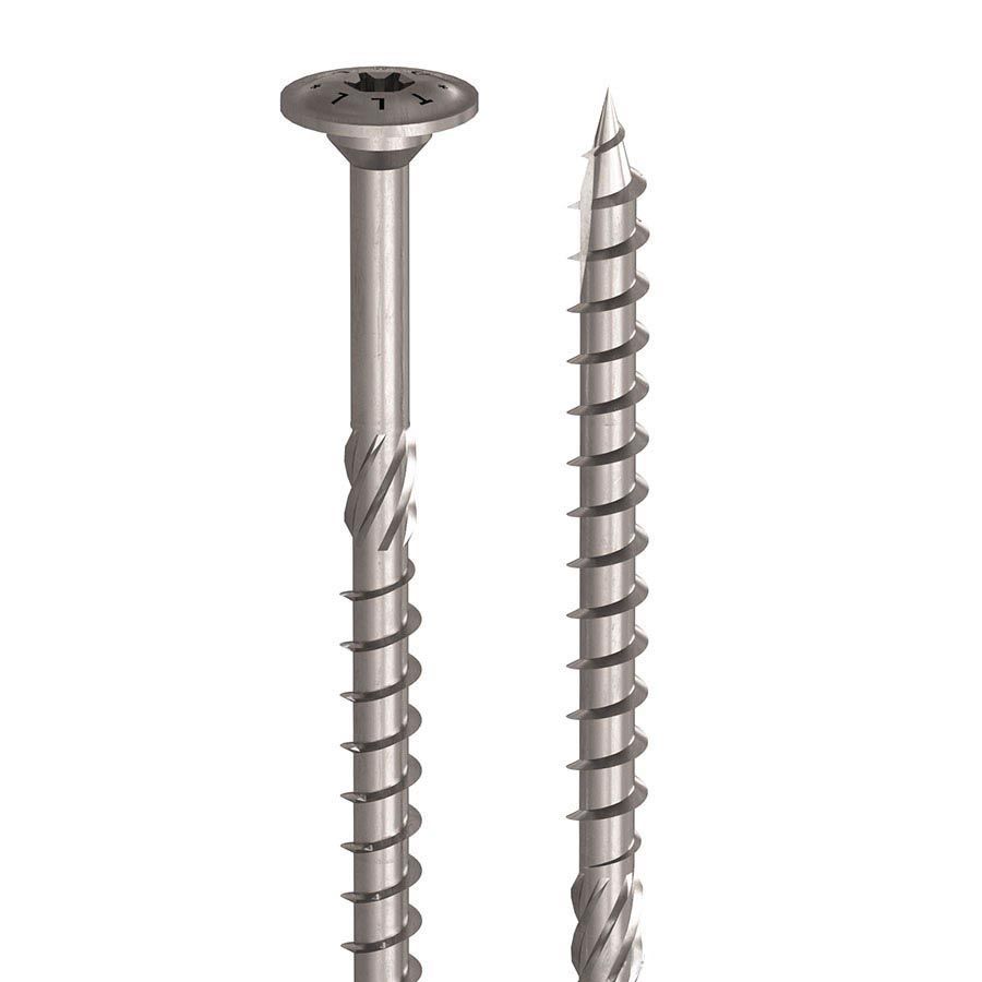 Саморез по дереву с широкой головкой и шлицем TORX Holz Technic TLLEVO, сталь с покрытием C4 EVO - фото