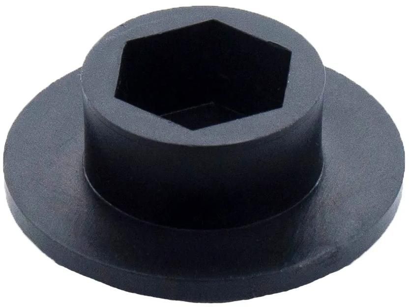 Опора с круглым основанием 32 мм под болт М8 ОП32М8ЧН, пластик - фото