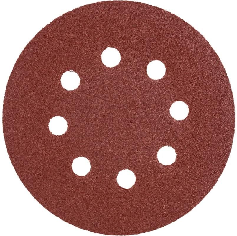 Круг шлифовальный самозацепляющийся с отверстиями 125 мм Р120 Stayer Prof 3580-125-120, 5 шт - фото