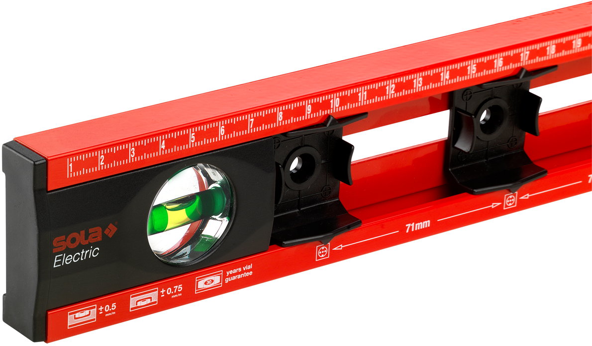 Уровень разметочный 41 см SOLA Electric 69057101, алюминий - фото