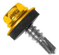 Саморез кровельный со сверлом 5,5х25 RAL 1021 рапсово-желтый