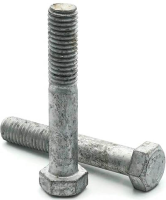Болт шестигранный с неполной резьбой М39х130 мм DIN 931, класс прочности 8.8, термодиффузионное цинкование