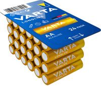 Батарейки щелочные AA Varta Longlife 4106301124, 24 шт в блистере