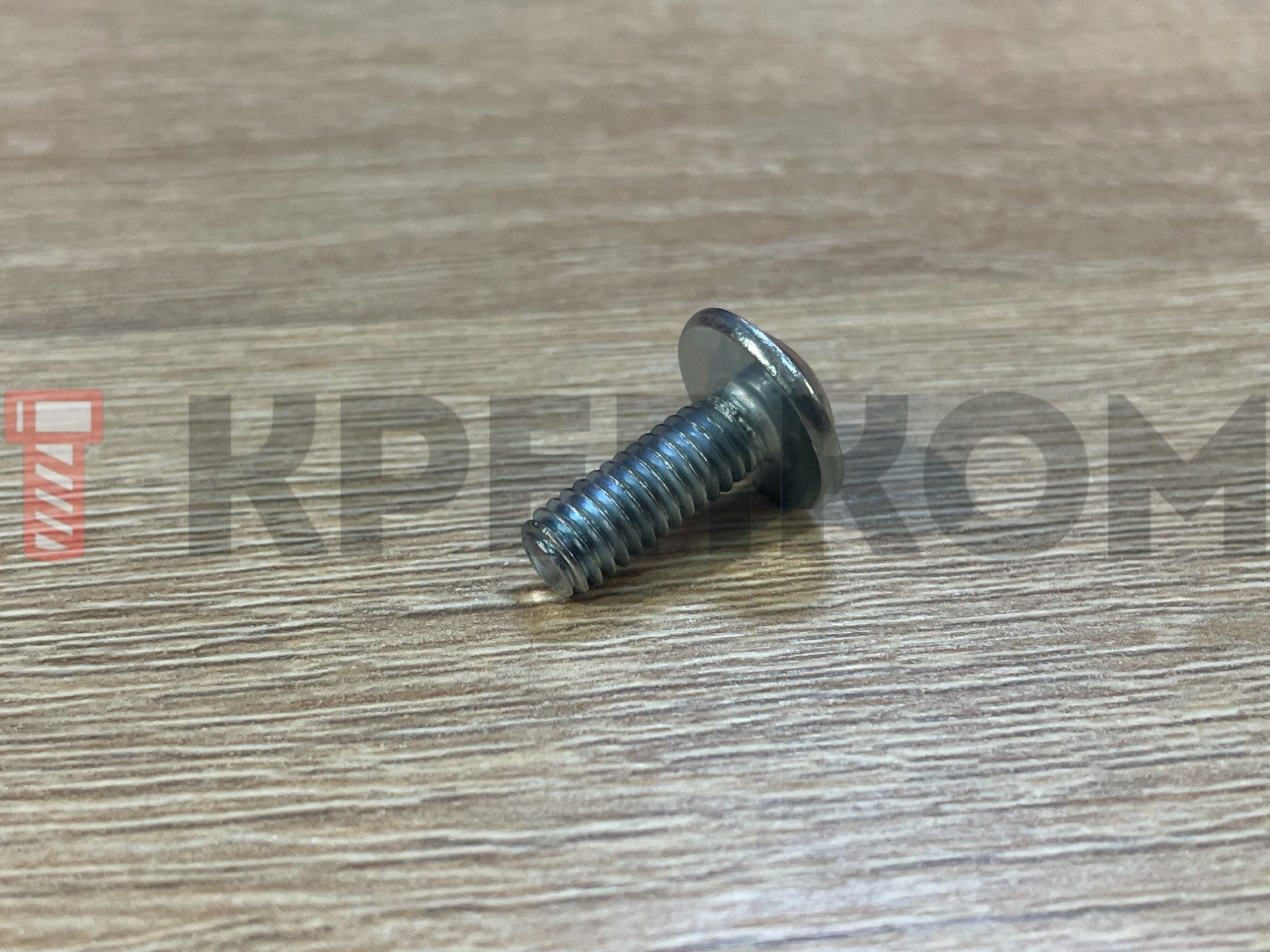 Винт с полукруглой головкой PH с прессшайбой, оцинкованная сталь - фото