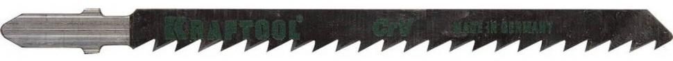 Полотно по дереву для лобзика 100/75 мм, чистый рез T101D Kraftool 159511-4-S5, хромованадиевая сталь, 5 шт - фото