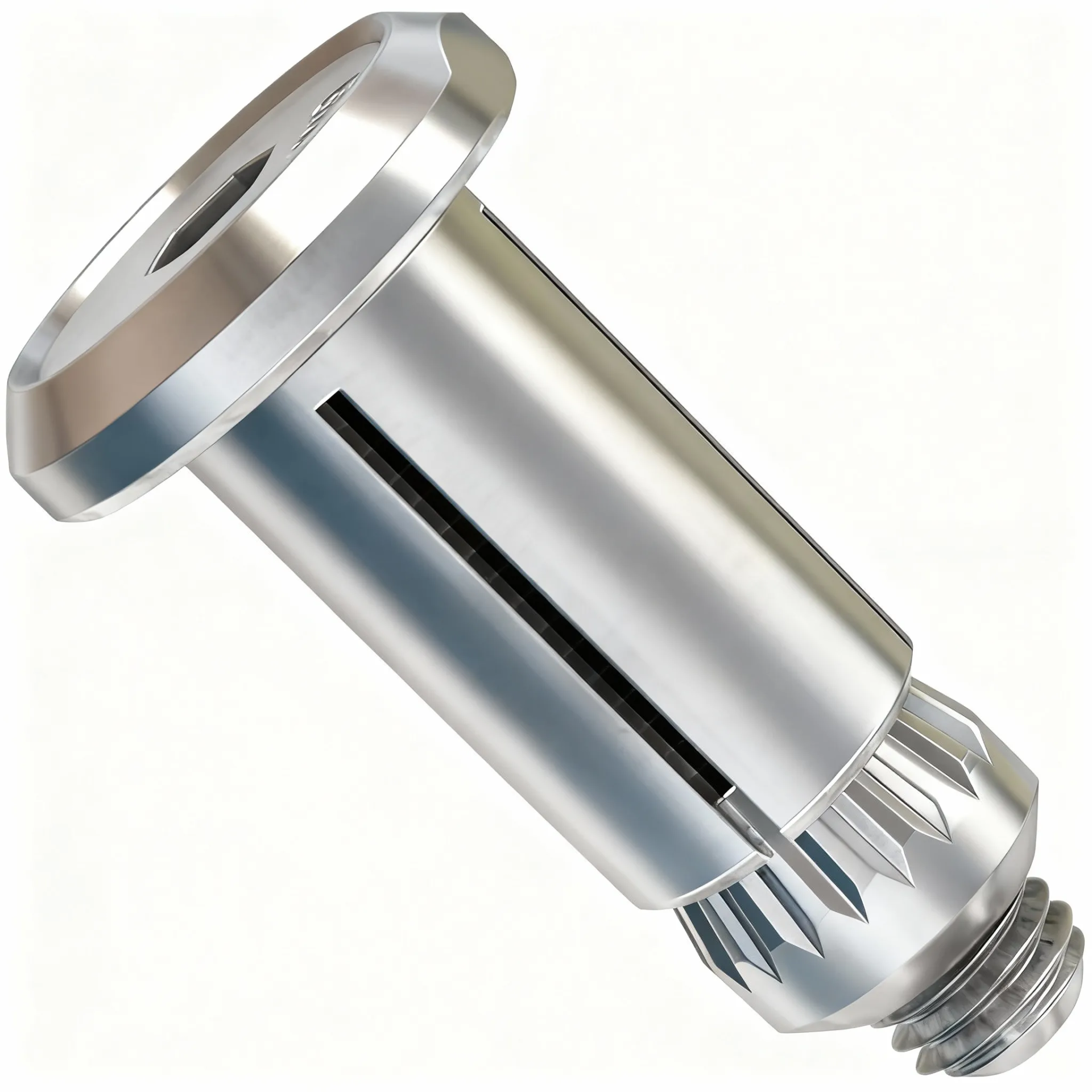 Анкер-болт с потайной головкой М8х50/22 (08-1) Lindapter Hollo-Bolt Countersunk HBSTCSK R82031, нержавеющая сталь А4 - фото