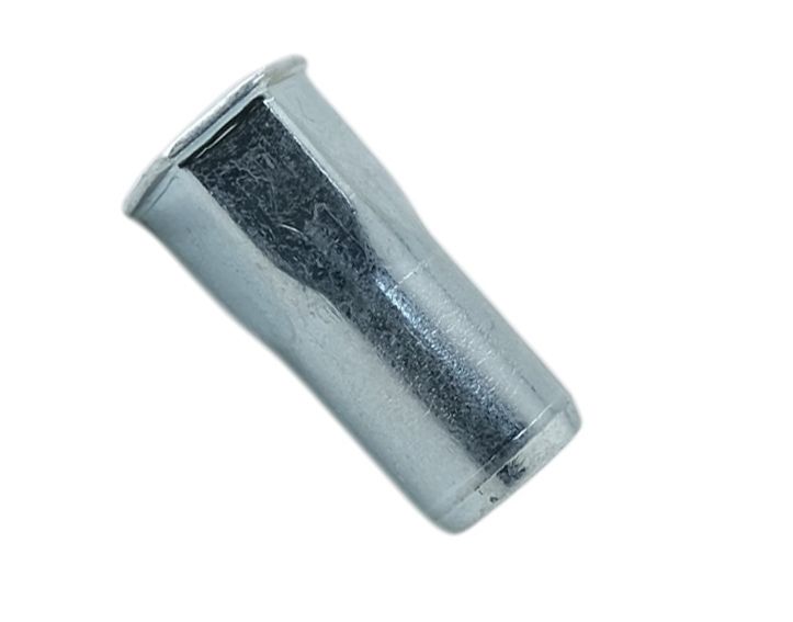 Резьбовая заклепка М4 с тонким бортиком, шестигранная 1/2, оцинкованная сталь, 1 000 шт - фото