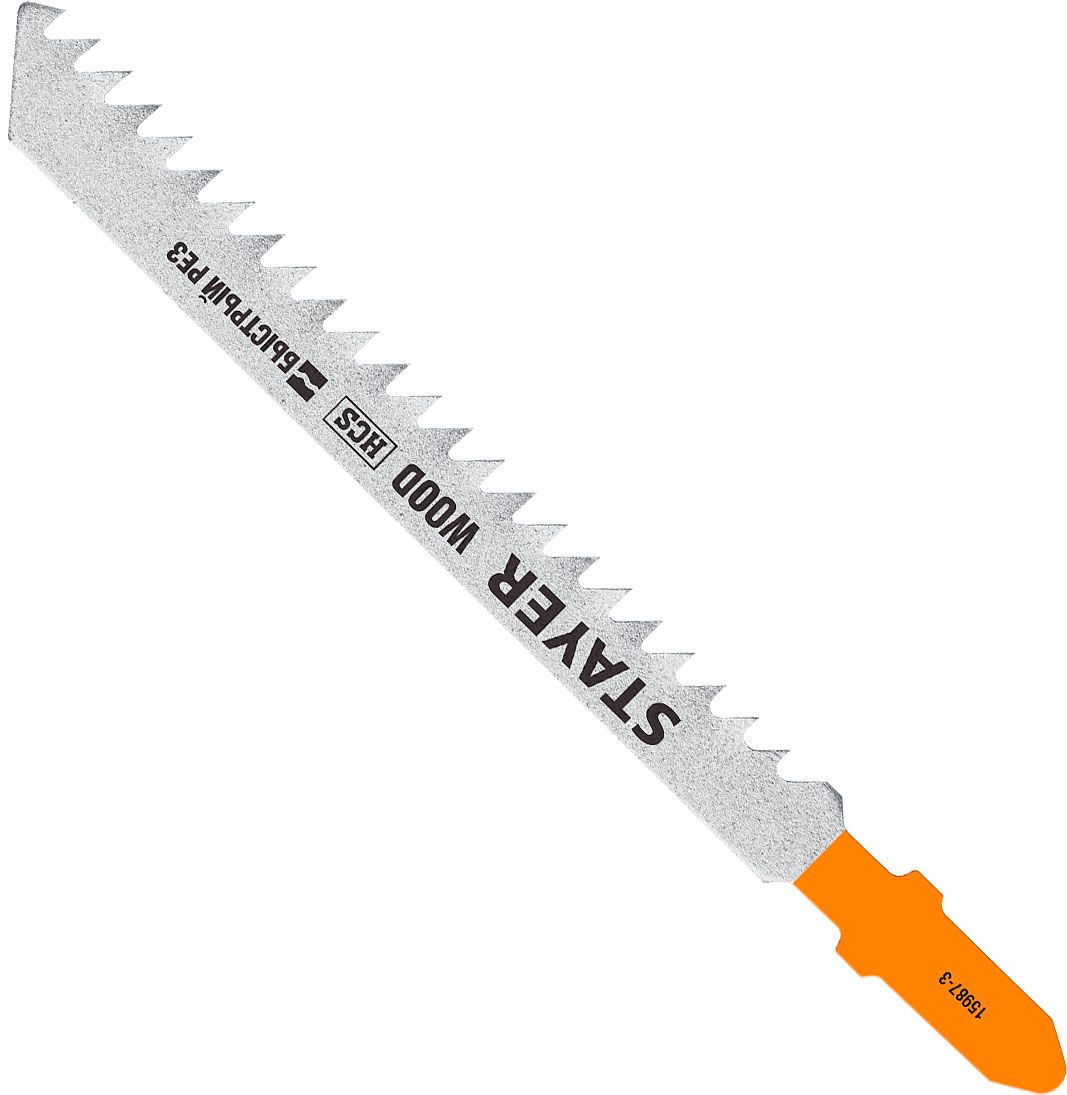 Полотна по пластику T111C для электролобзика 75х3 мм, Stayer 15987-3_z02, высокоуглеродистая сталь HCS, 2 шт - фото