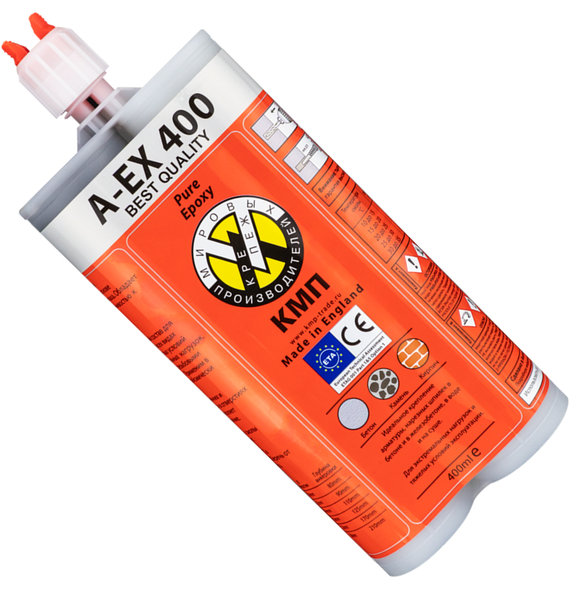 Анкер химический эпоксидная смола A-EX КМП, 400 мл - фото
