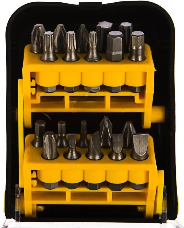 Набор бит SL, PH, PZ, HEX, TX 25 мм, C1/4" Stayer Standard 26085-H20, сталь Cr-V, 20 предметов в боксе - фото