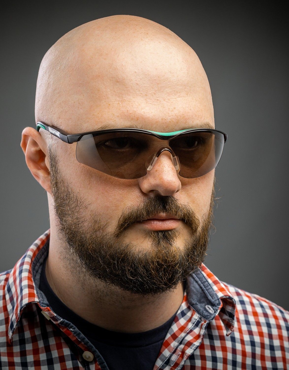 Очки защитные открытого типа, стекло-моноблок Basic Kraftool - фото