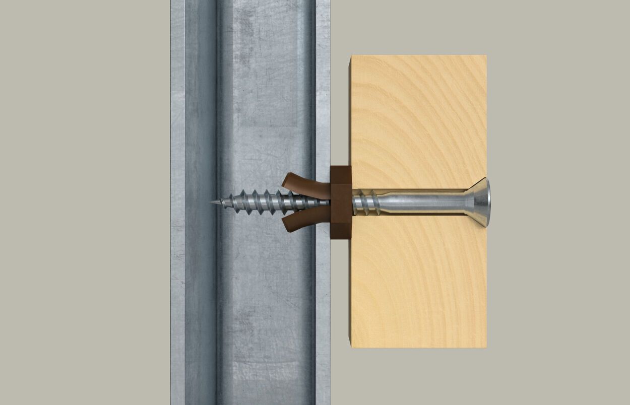 Крепёж для монтажа в листовой металл P 9 K Fischer 059395, пластик - фото