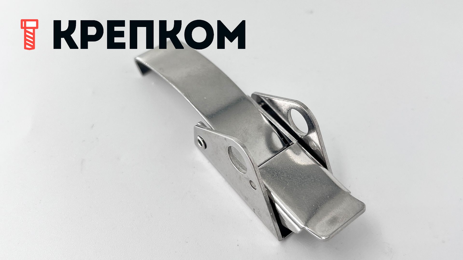 Замок-защелка накидной L=93 B252C, нержавеющая сталь А2 - фото