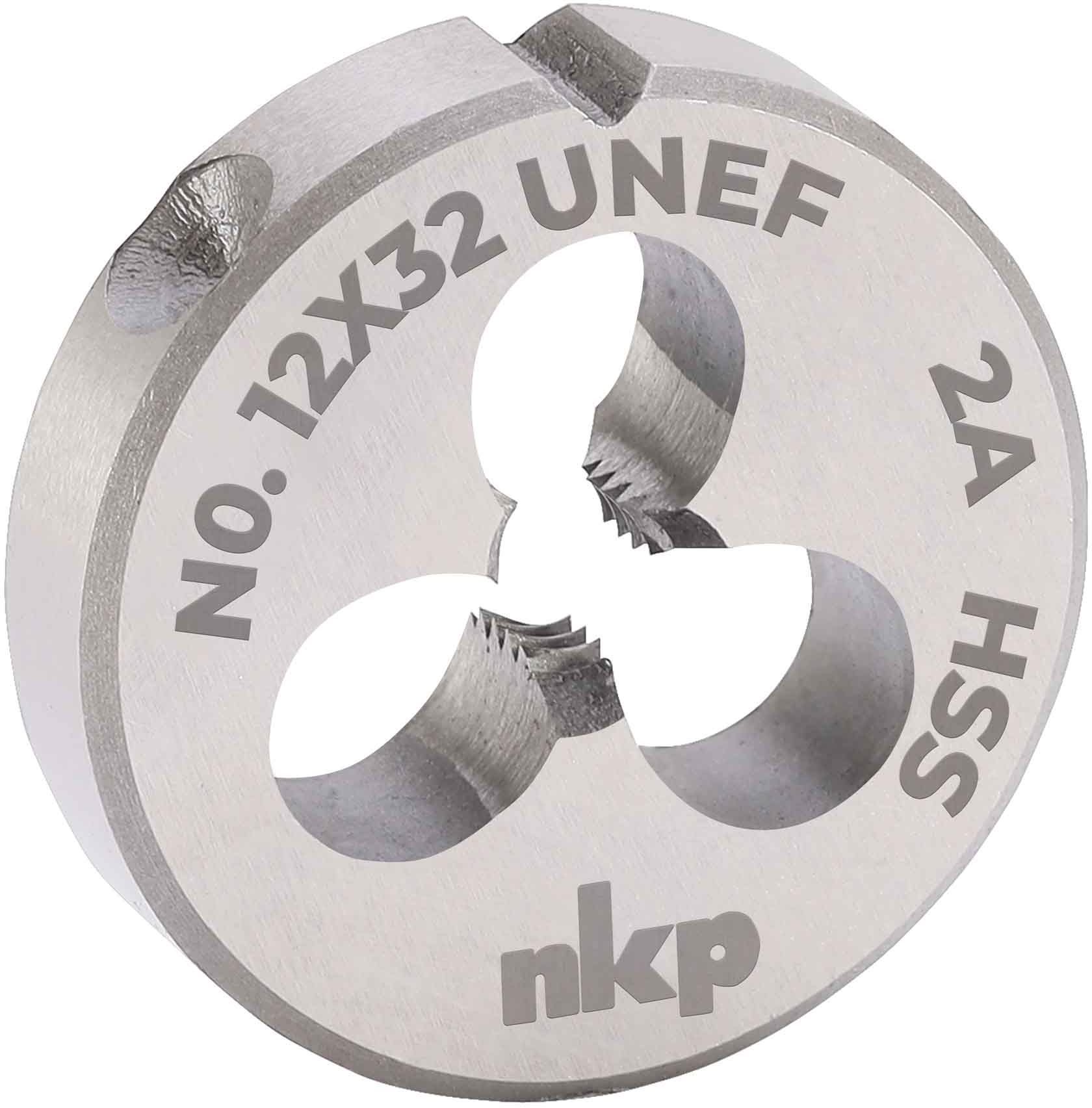 Плашка #12-32 HSS DIN EN 22568 NKP 248012N, особо мелкая дюймовая резьба UNEF - фото