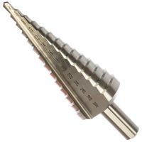 Сверло ступенчатое 4-30 мм, хвостовик 10 мм HSS Messer 19-14-430, 14 ступеней