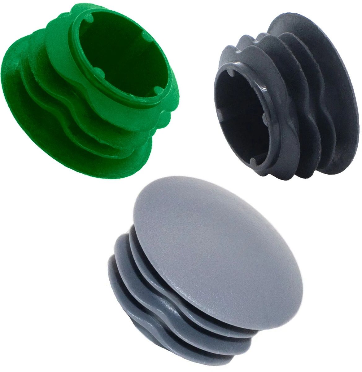 Заглушка внутренняя для круглых труб ДЧН, пластик, цвет в ассортименте - фото