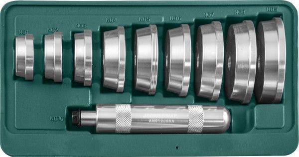 Комплект для установки подшипников и сальников Jonnesway AN010008A, 10 предметов - фото