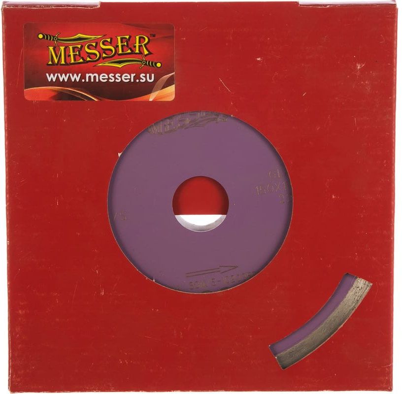 Диск алмазный со сплошной кромкой G/S по граниту 150 мм, Messer 01-23-150 - фото