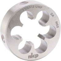 Плашка 1"-12 HSS DIN EN 22568 NKP 246100N, мелкая дюймовая резьба UNF
