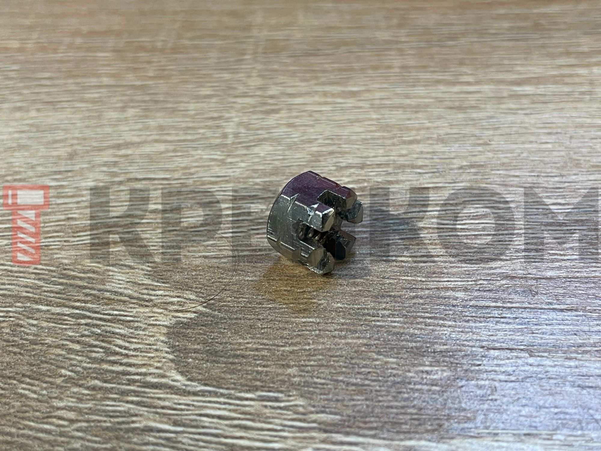 Гайка корончатая низкая DIN 937, нержавеющая сталь A2 - фото